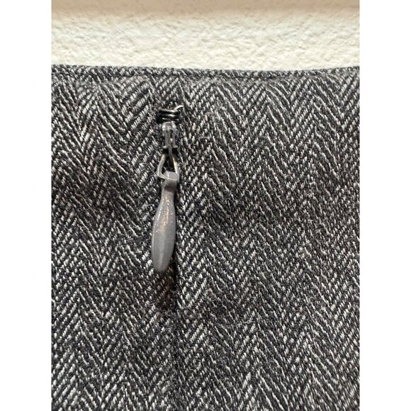 Mossimo Stretch Womens Gray Herringbone Pencil Skirt Size 16 Side Zip - Picture 3 of 7